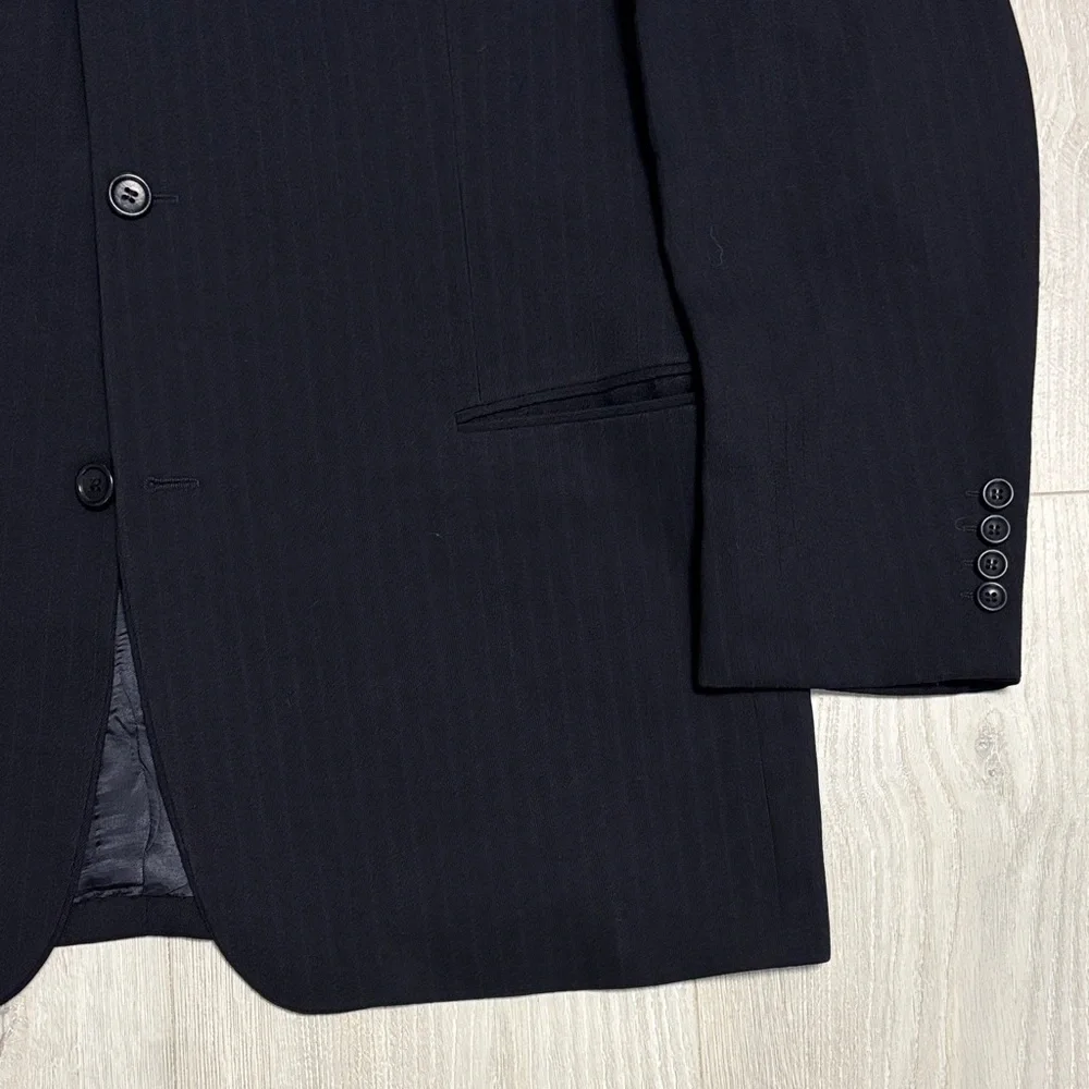 🔥BUNDLESALE 46L Hugo Boss Virgin Wool Classy Pinstripe Blazer Sports Coat Jacket